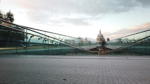 Millennium Bridge Long Exposure Looking Toward St. Paul's Cathedral, London