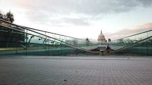 Millennium Bridge Long Exposure Looking Toward St. Paul's Cathedral, London