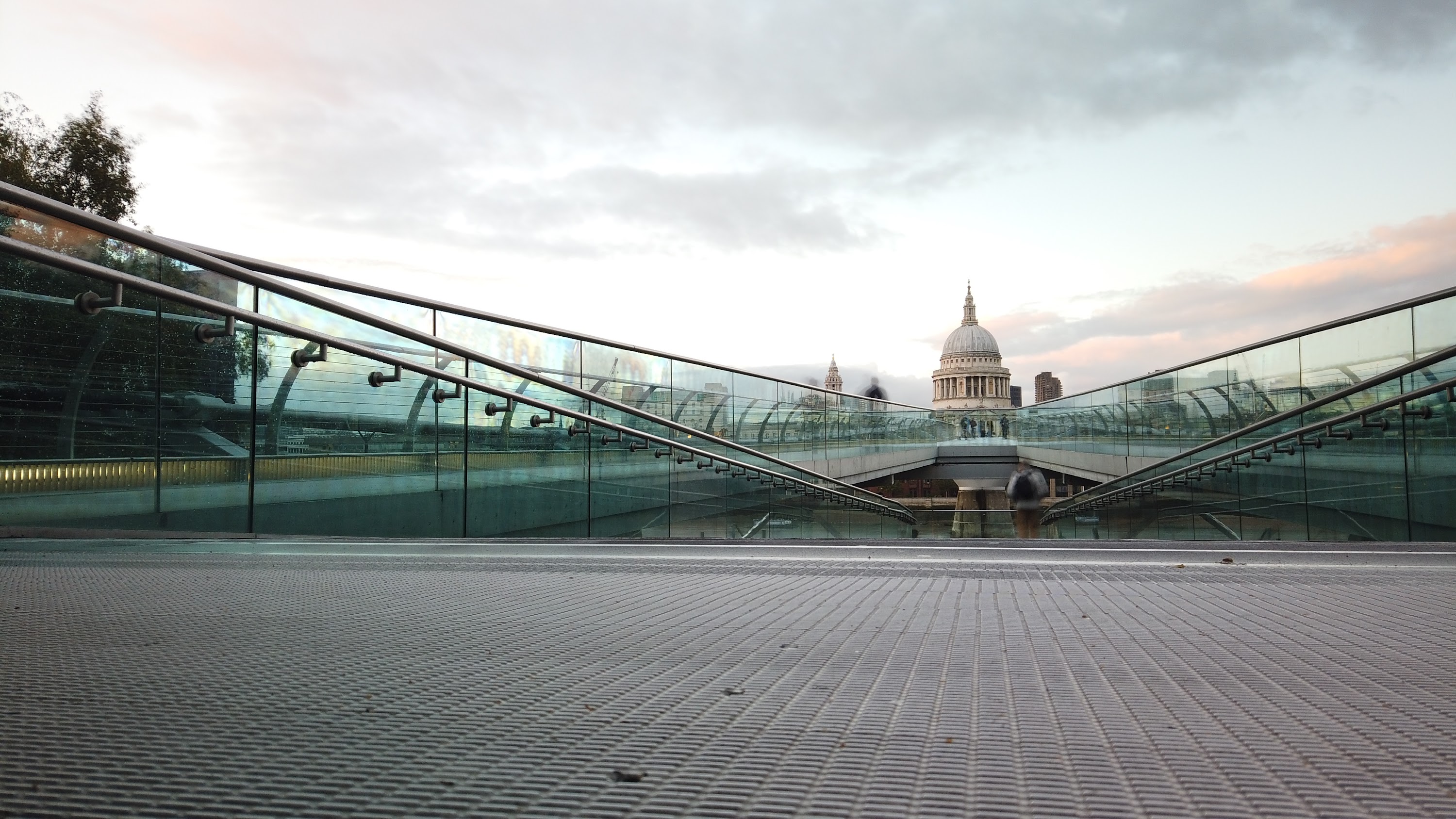 Millennium Bridge Long Exposure Looking Toward St. Paul's Cathedral, London