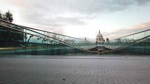 Millennium Bridge Long Exposure Looking Toward St. Paul's Cathedral, London