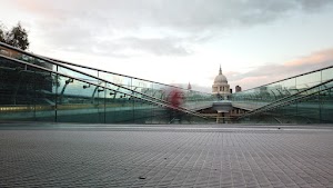 Millennium Bridge Long Exposure Looking Toward St. Paul's Cathedral, London