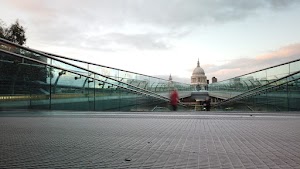 Millennium Bridge Long Exposure Looking Toward St. Paul's Cathedral, London