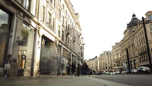Long Exposure on a Grand London Street at Dusk