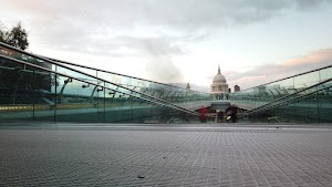 Millennium Bridge Long Exposure Looking Toward St. Paul's Cathedral, London
