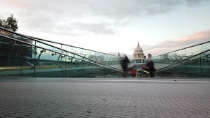 Millennium Bridge Long Exposure Looking Toward St. Paul's Cathedral, London