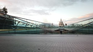 Millennium Bridge Long Exposure Looking Toward St. Paul's Cathedral, London