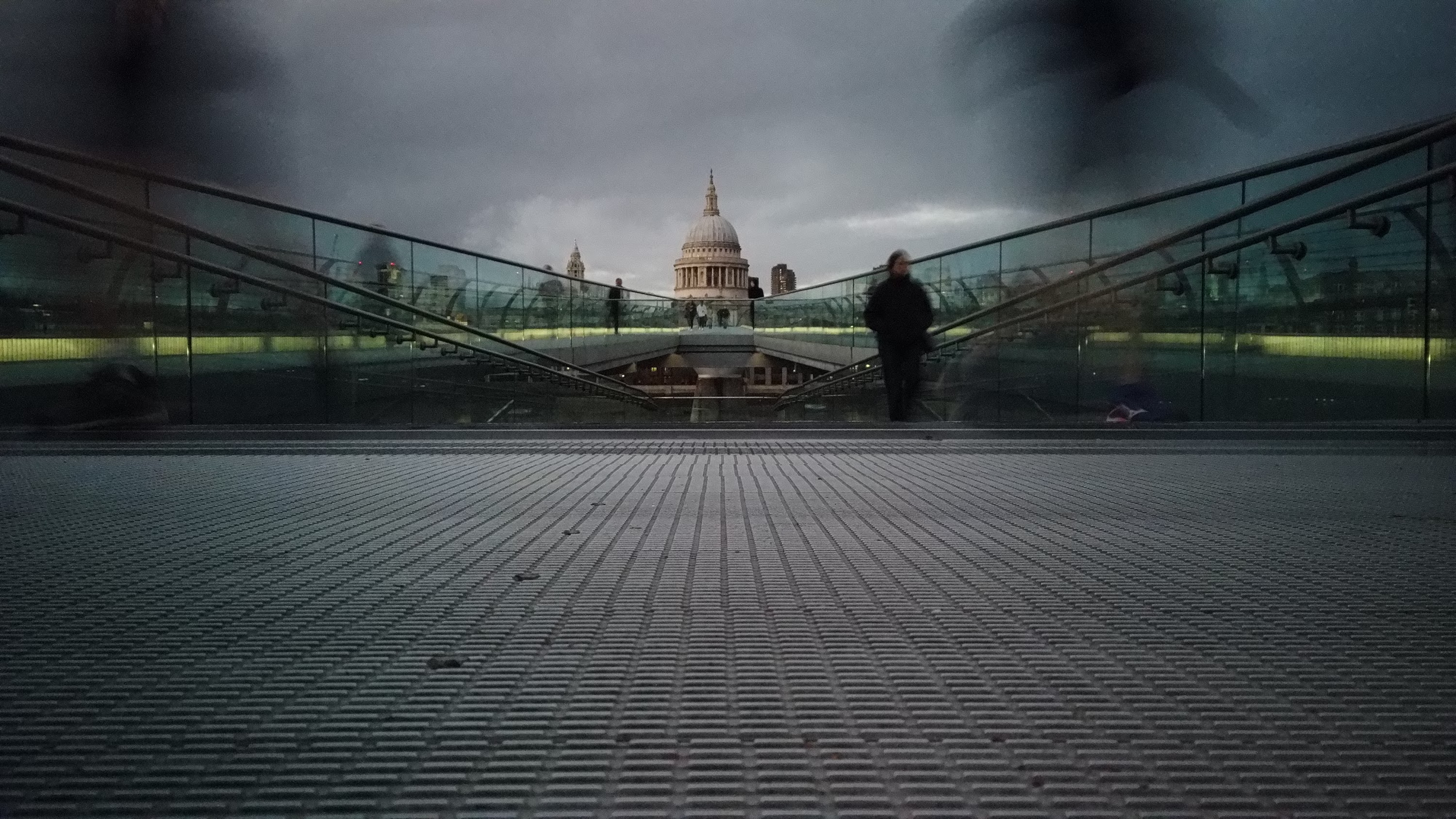 Millennium Bridge Looking Toward St. Paul's Cathedral, London