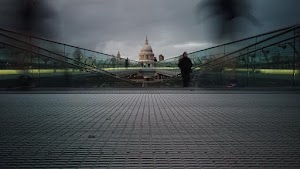Millennium Bridge Looking Toward St. Paul's Cathedral, London