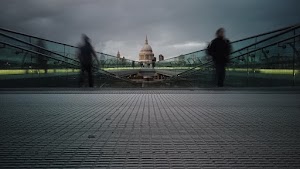 Millennium Bridge Looking Toward St. Paul's Cathedral, London