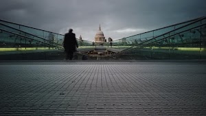 Millennium Bridge Looking Toward St. Paul's Cathedral, London