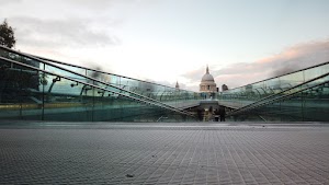Millennium Bridge Long Exposure Looking Toward St. Paul's Cathedral, London