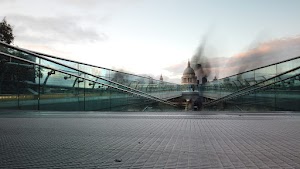 Millennium Bridge Long Exposure Looking Toward St. Paul's Cathedral, London