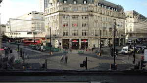 Oxford Circus Intersection at Christmas, London