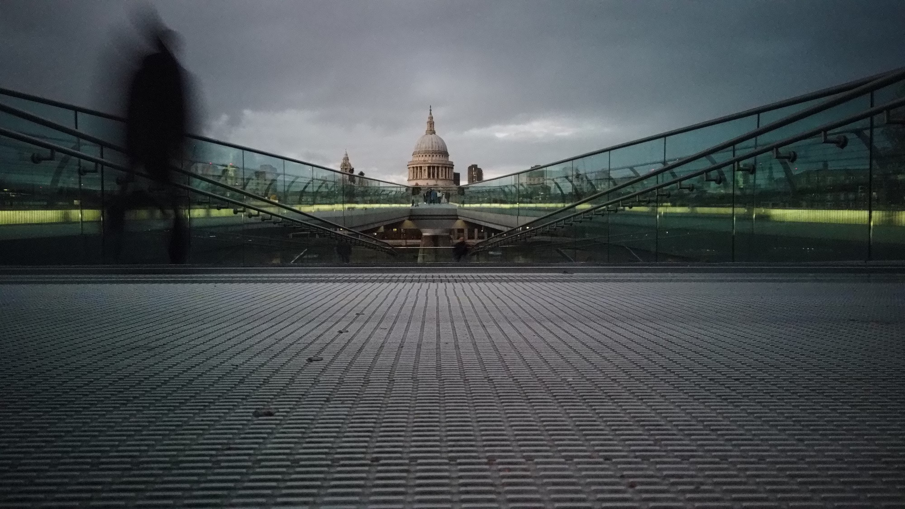 Millennium Bridge Looking Toward St. Paul's Cathedral, London