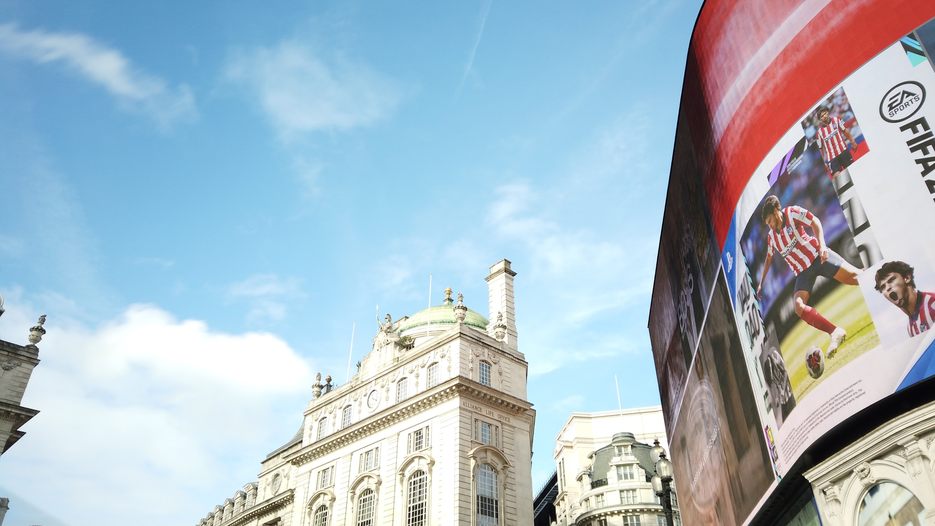 Alliance Life Office Building at Piccadilly Circus, London