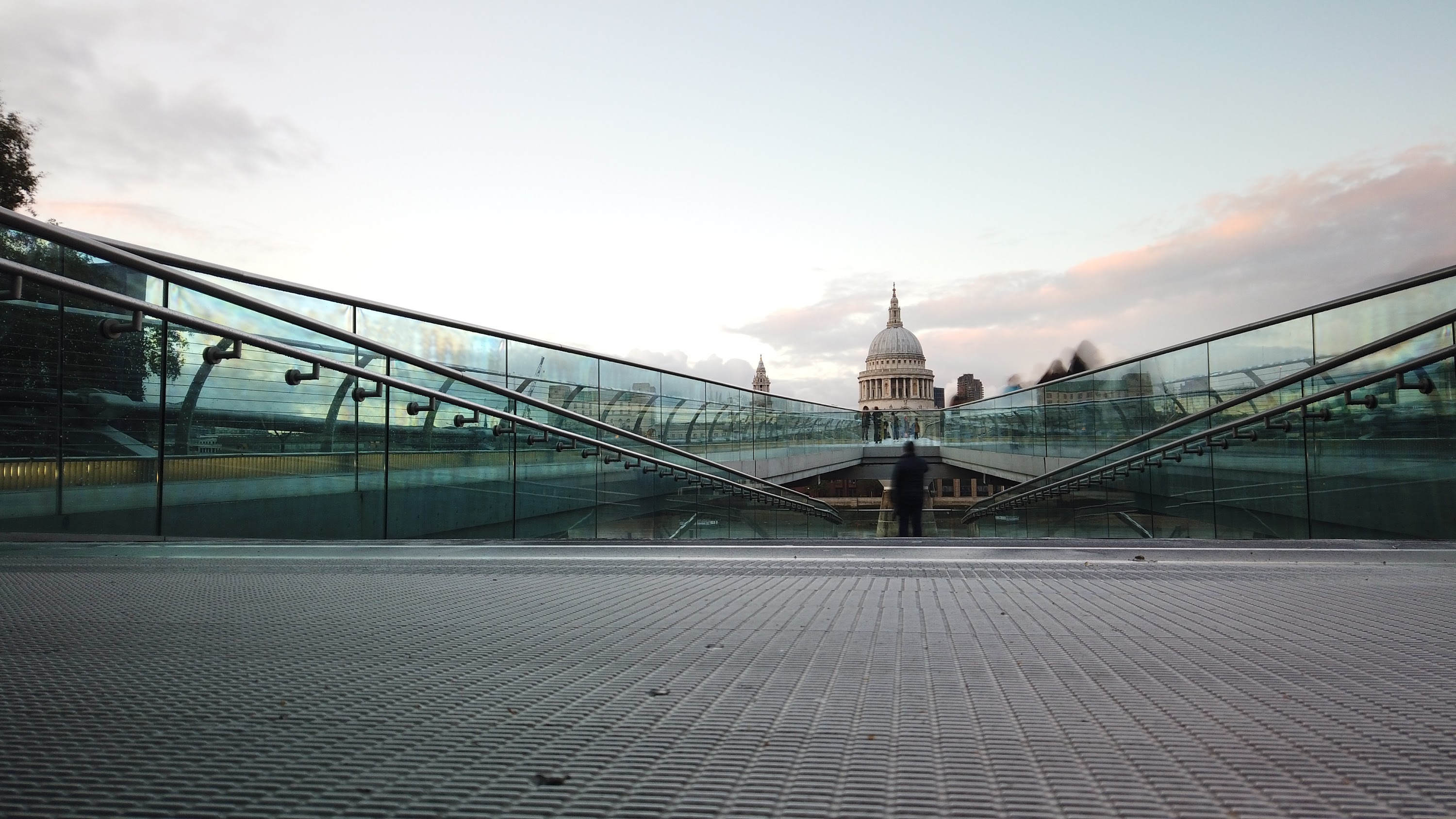 Millennium Bridge Long Exposure Looking Toward St. Paul's Cathedral, London