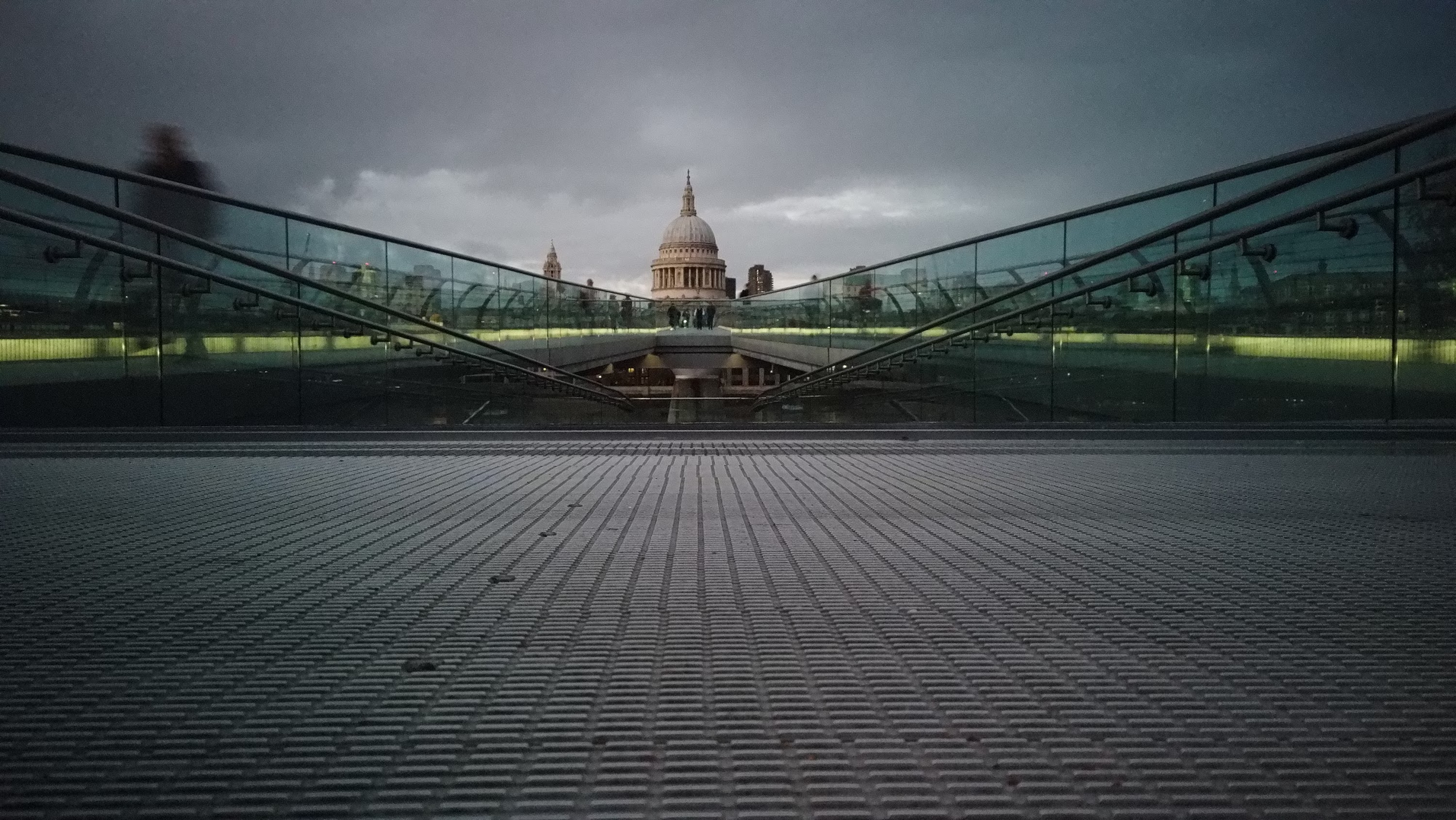Millennium Bridge Looking Toward St. Paul's Cathedral, London