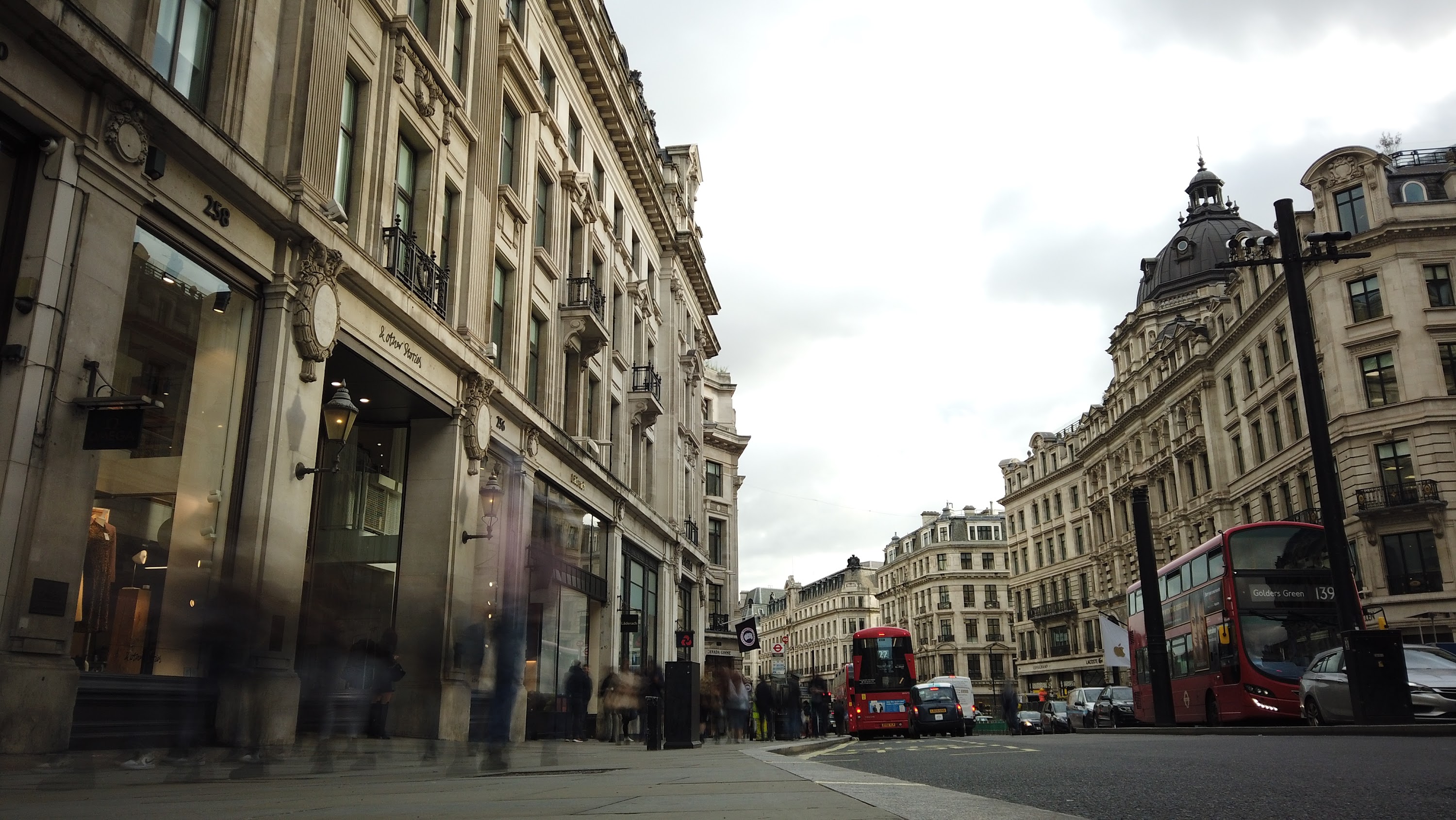 Long Exposure on a Grand London Street at Dusk