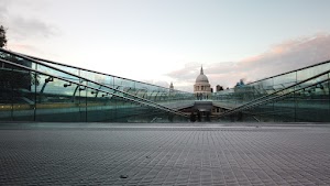 Millennium Bridge Long Exposure Looking Toward St. Paul's Cathedral, London