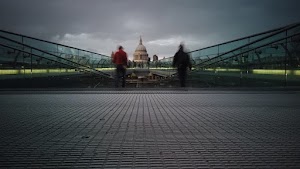 Millennium Bridge Looking Toward St. Paul's Cathedral, London