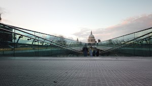 Millennium Bridge Long Exposure Looking Toward St. Paul's Cathedral, London