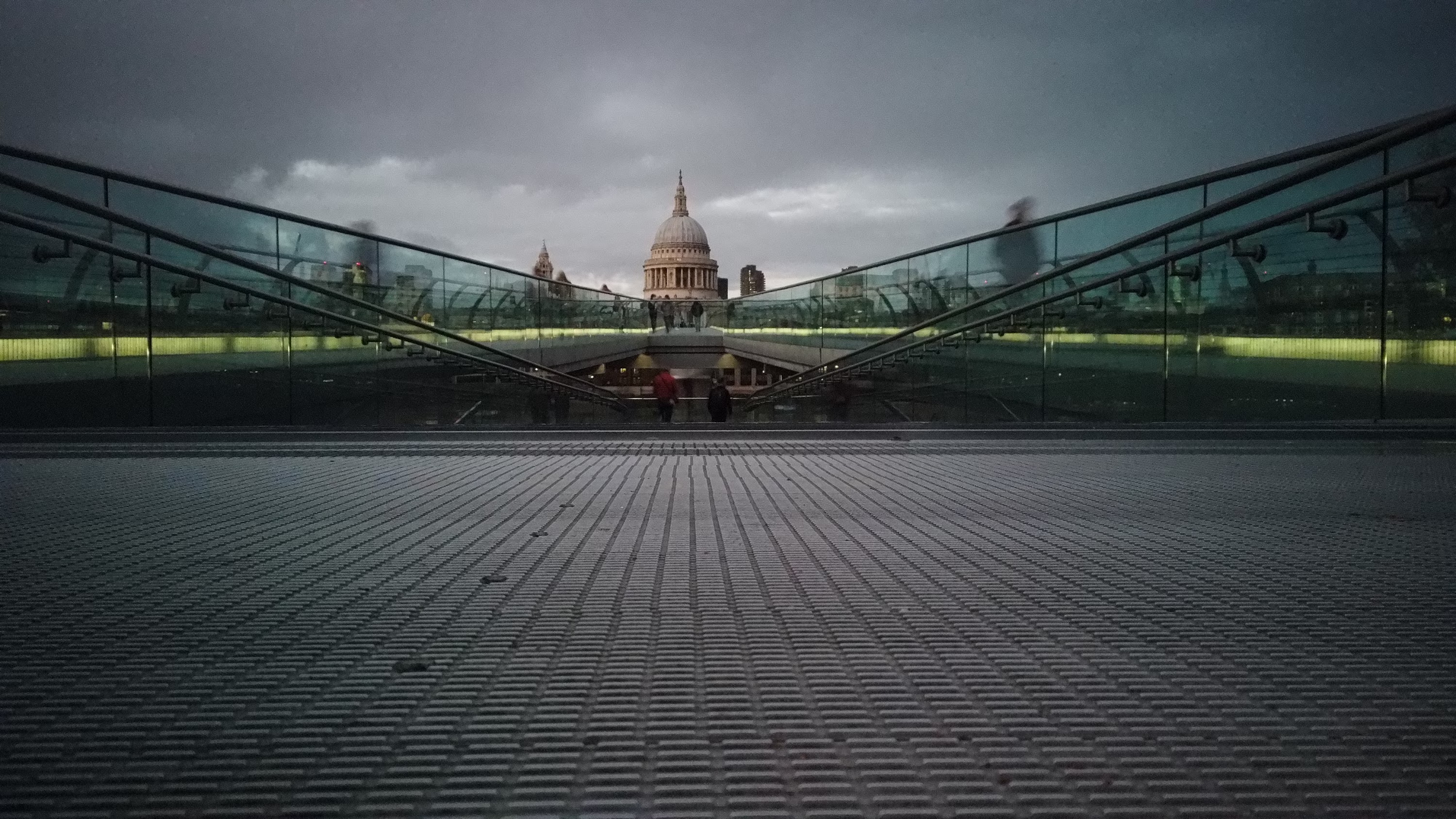 Millennium Bridge Looking Toward St. Paul's Cathedral, London