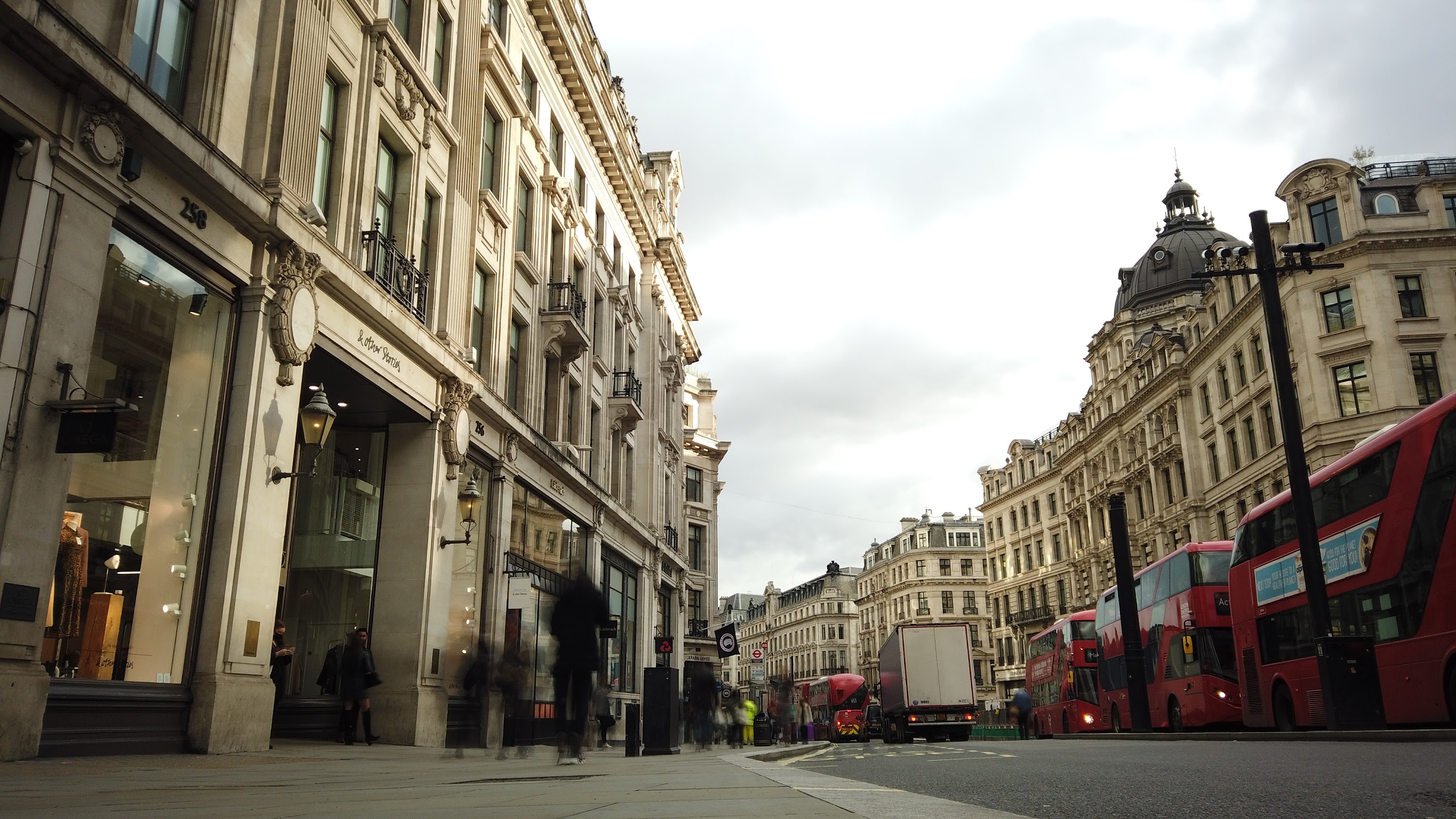 Long Exposure on a Grand London Street at Dusk