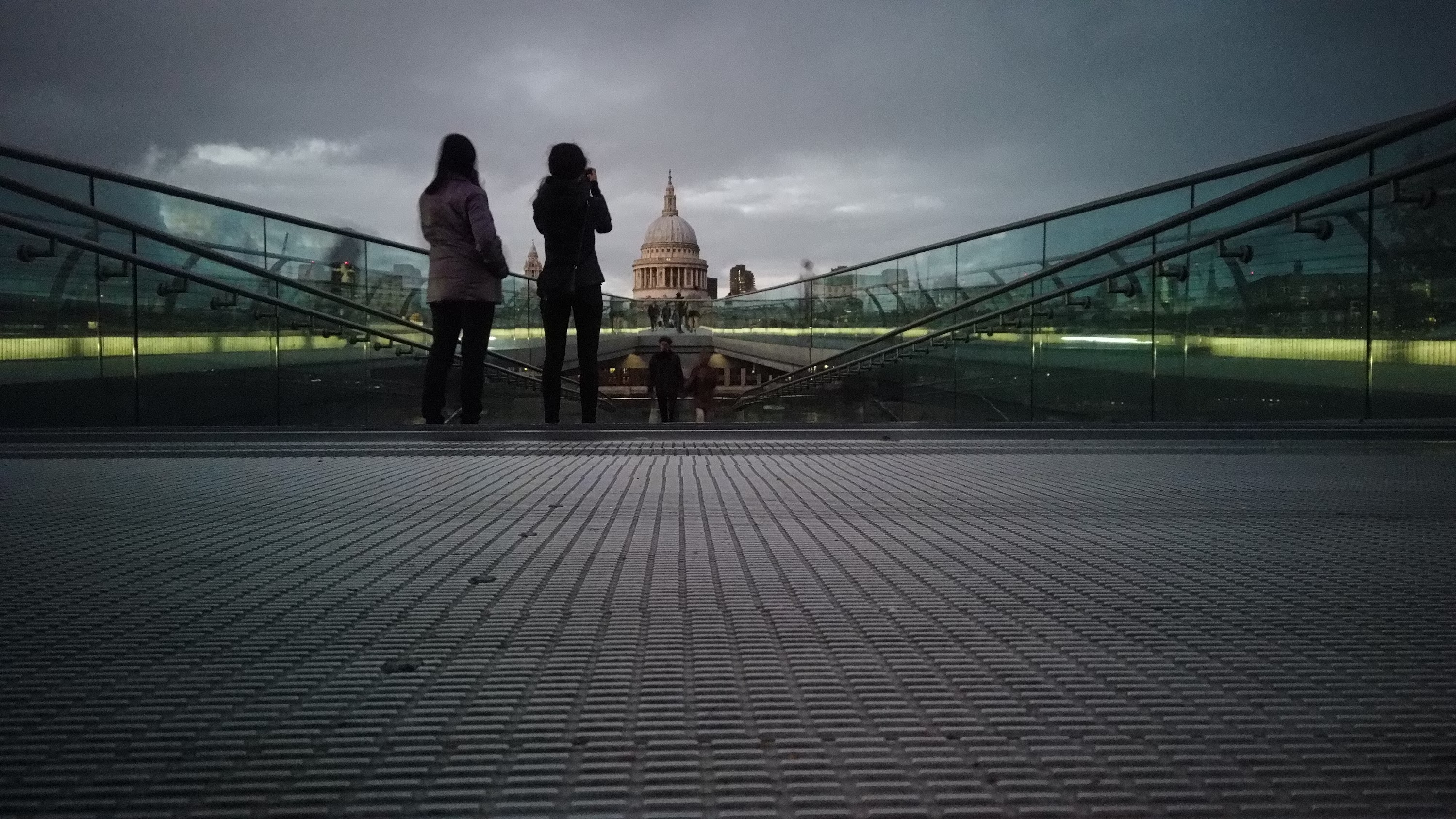 Millennium Bridge Looking Toward St. Paul's Cathedral, London