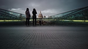 Millennium Bridge Looking Toward St. Paul's Cathedral, London