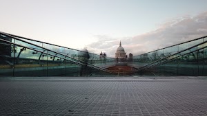 Millennium Bridge Long Exposure Looking Toward St. Paul's Cathedral, London