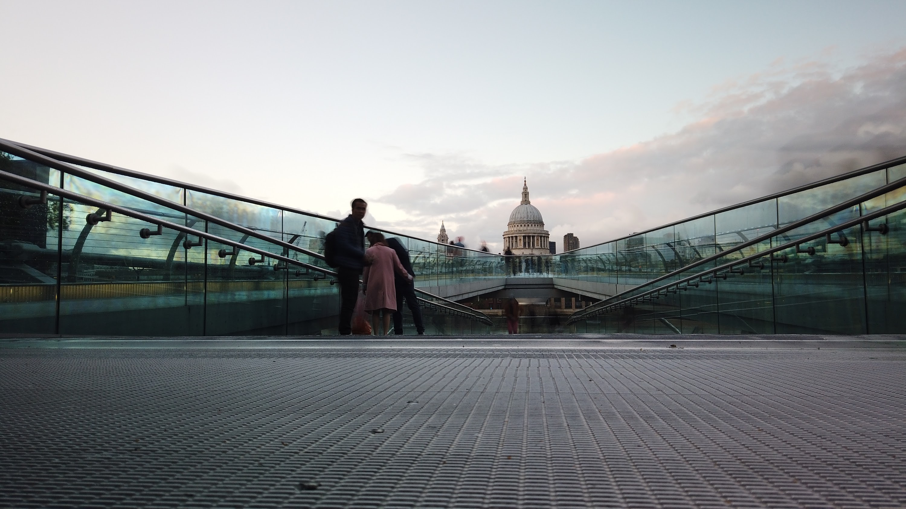 Millennium Bridge Long Exposure Looking Toward St. Paul's Cathedral, London
