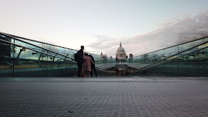 Millennium Bridge Long Exposure Looking Toward St. Paul's Cathedral, London