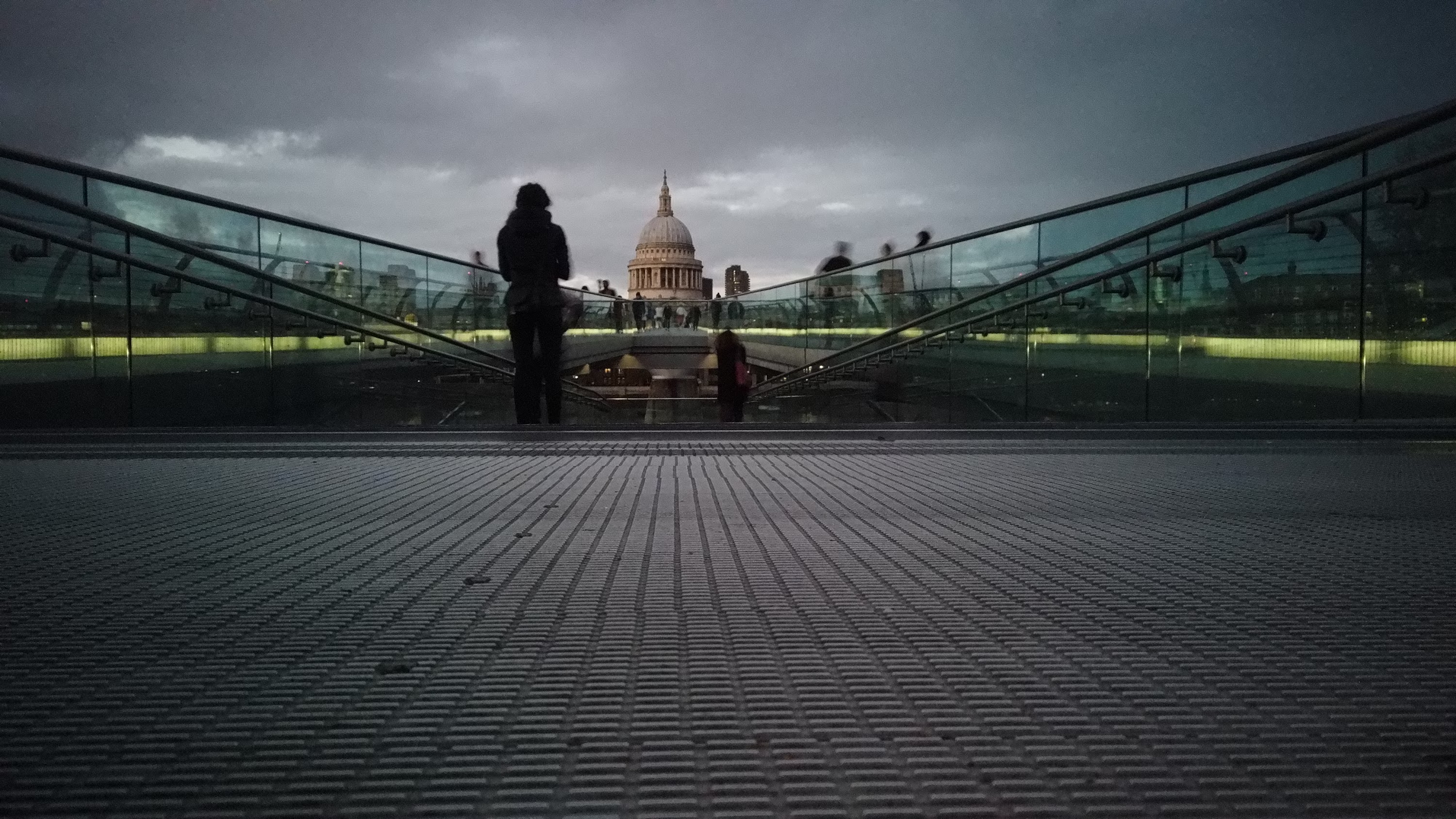 Millennium Bridge Looking Toward St. Paul's Cathedral, London