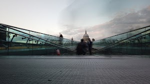 Millennium Bridge Long Exposure Looking Toward St. Paul's Cathedral, London