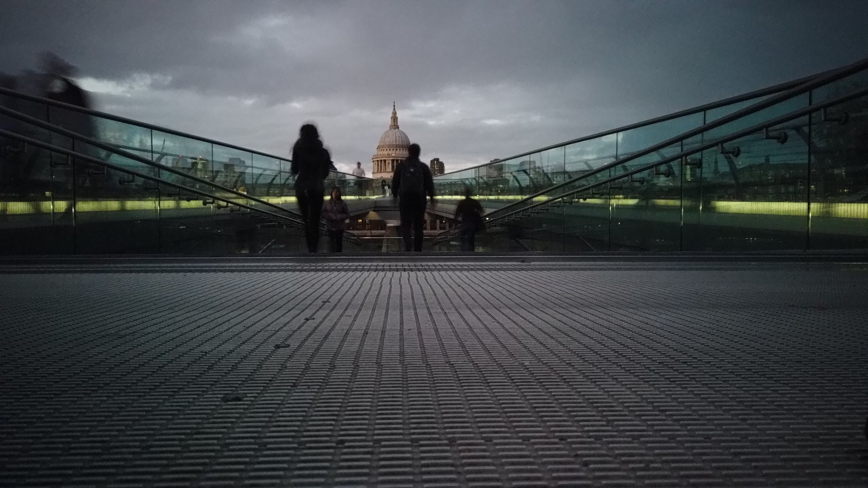 Millennium Bridge Looking Toward St. Paul's Cathedral, London