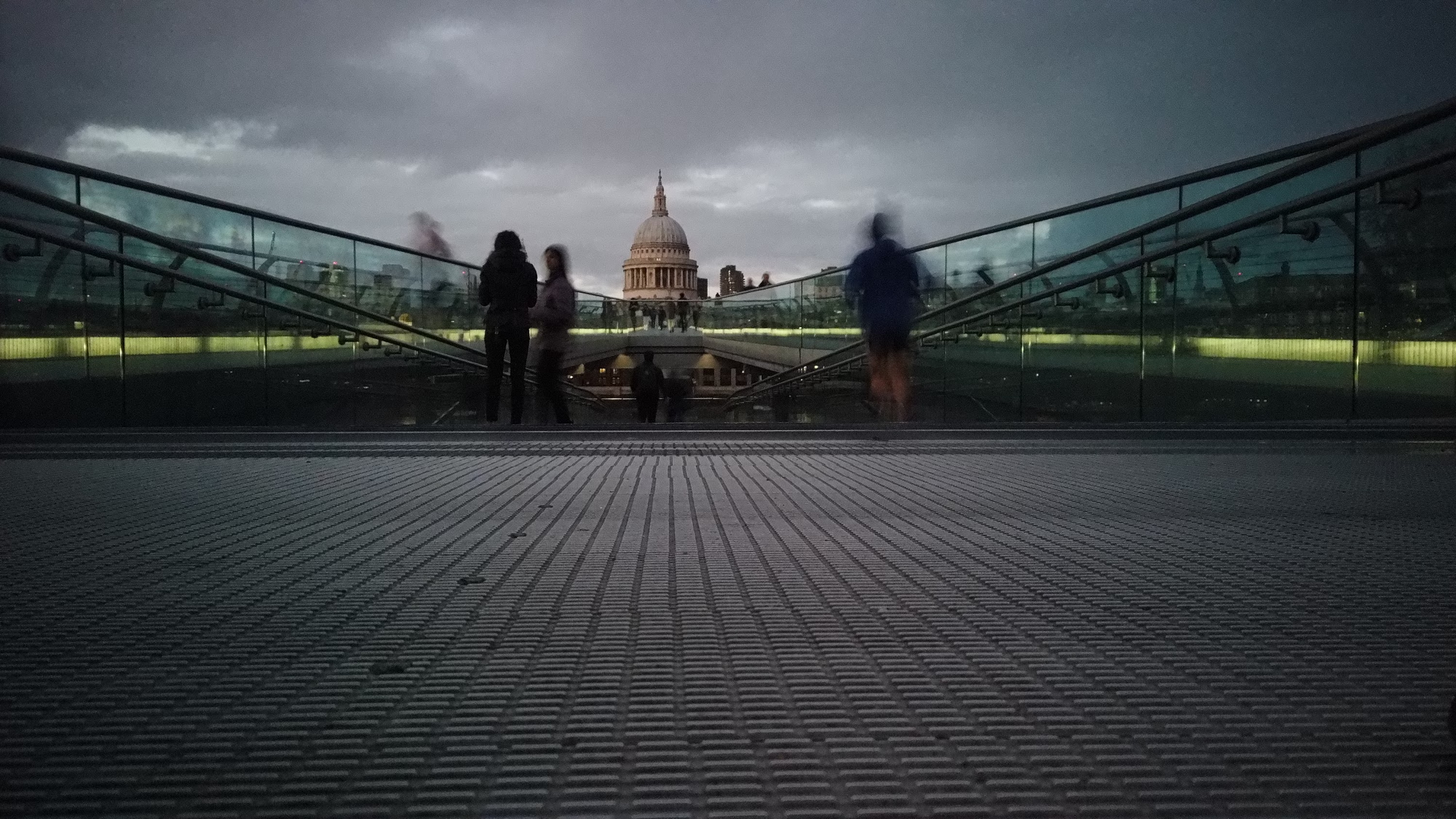 Millennium Bridge Looking Toward St. Paul's Cathedral, London