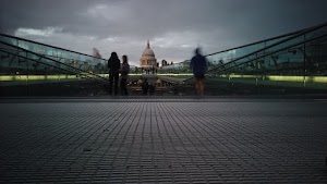 Millennium Bridge Looking Toward St. Paul's Cathedral, London