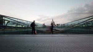 Millennium Bridge Long Exposure Looking Toward St. Paul's Cathedral, London