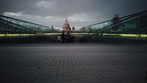Millennium Bridge Looking Toward St. Paul's Cathedral, London