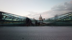 Millennium Bridge Long Exposure Looking Toward St. Paul's Cathedral, London
