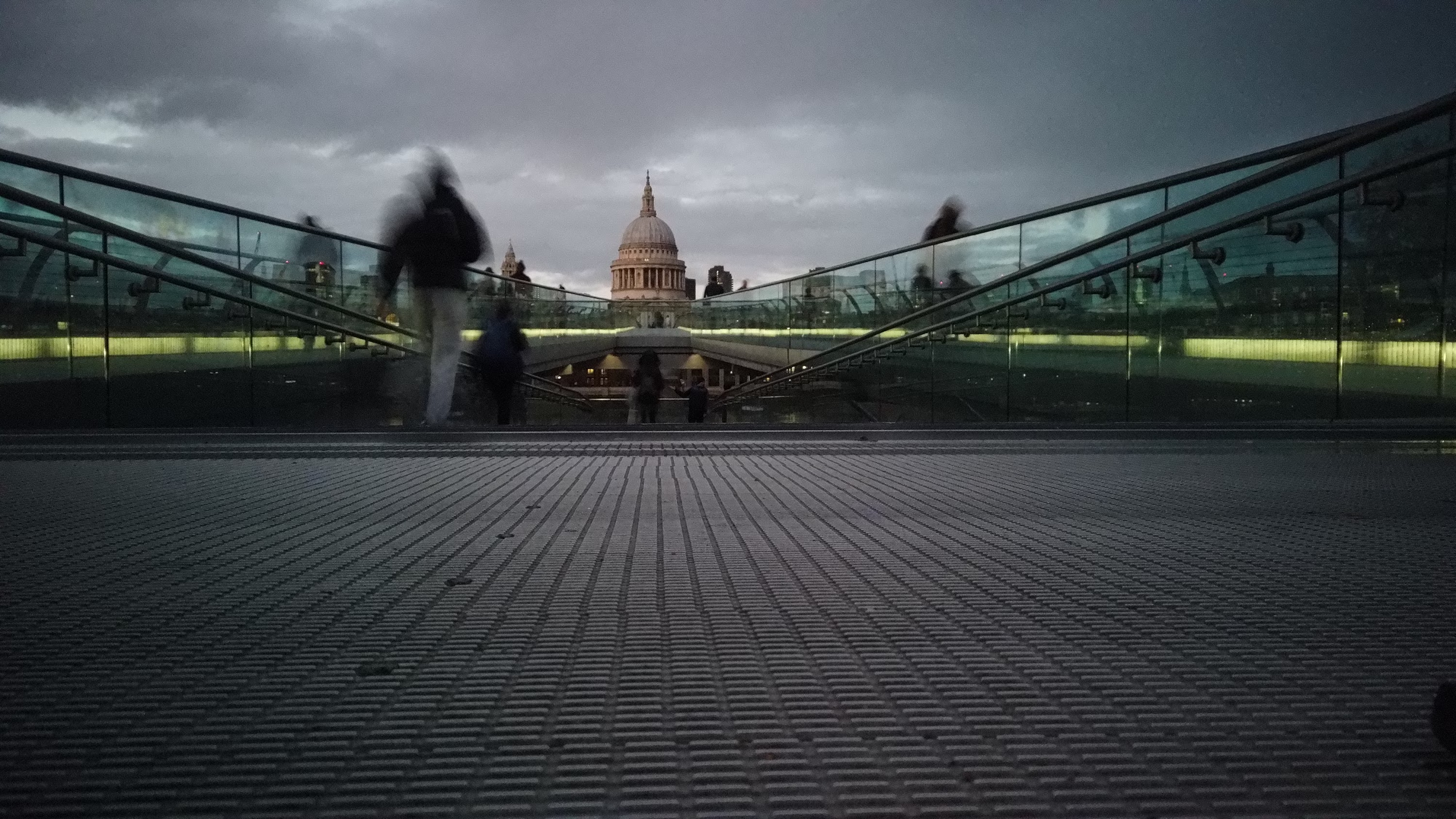 Millennium Bridge Looking Toward St. Paul's Cathedral, London