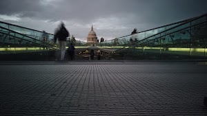 Millennium Bridge Looking Toward St. Paul's Cathedral, London