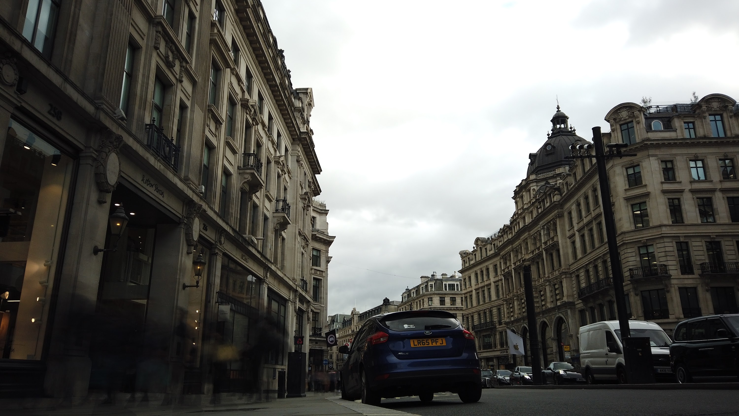 Long Exposure on a Grand London Street at Dusk