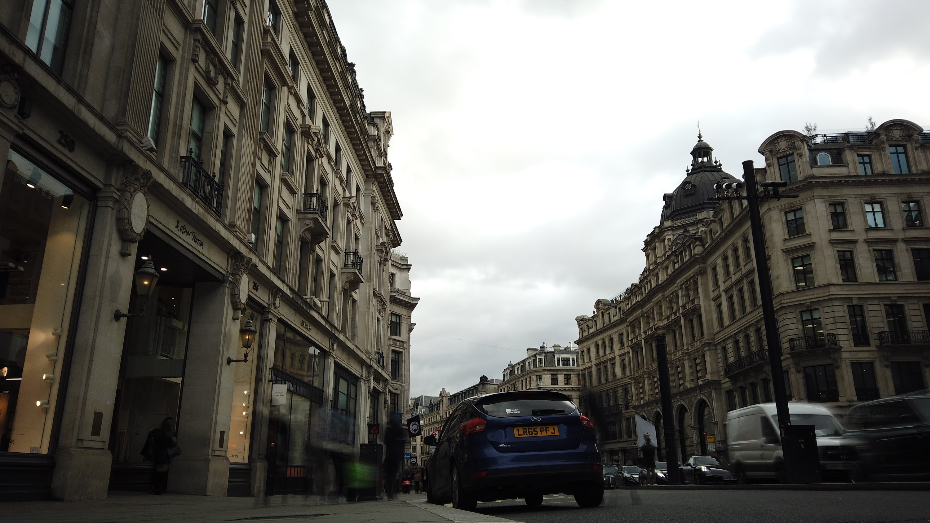Long Exposure on a Grand London Street at Dusk