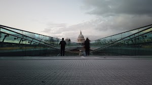 Millennium Bridge Long Exposure Looking Toward St. Paul's Cathedral, London