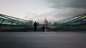 Millennium Bridge Long Exposure Looking Toward St. Paul's Cathedral, London