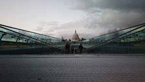 Millennium Bridge Long Exposure Looking Toward St. Paul's Cathedral, London