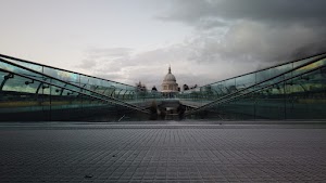 Millennium Bridge Long Exposure Looking Toward St. Paul's Cathedral, London