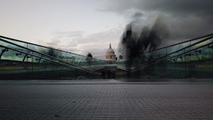 Millennium Bridge Long Exposure Looking Toward St. Paul's Cathedral, London