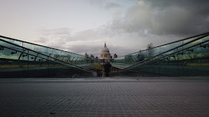 Millennium Bridge Long Exposure Looking Toward St. Paul's Cathedral, London